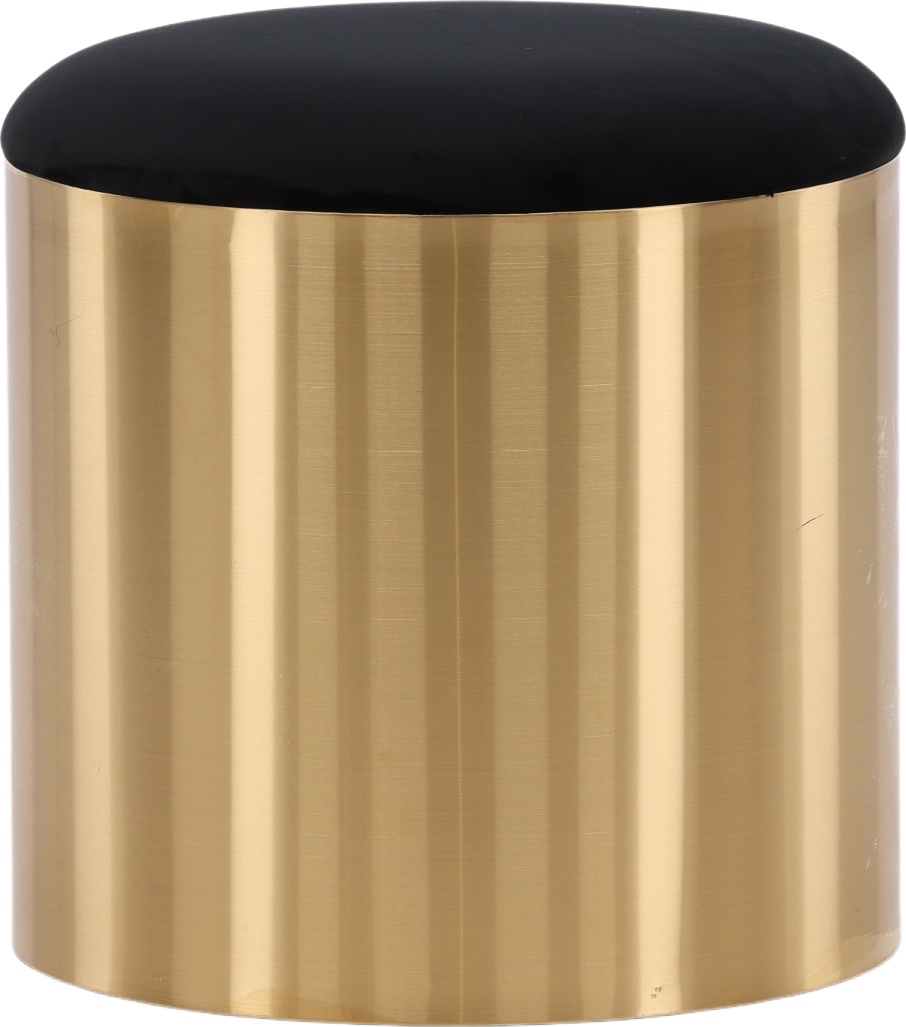 Puff sittpuff Ø45 cm - Svart/mässing Puff sittpuff Ø45 cm - Svart/mässing