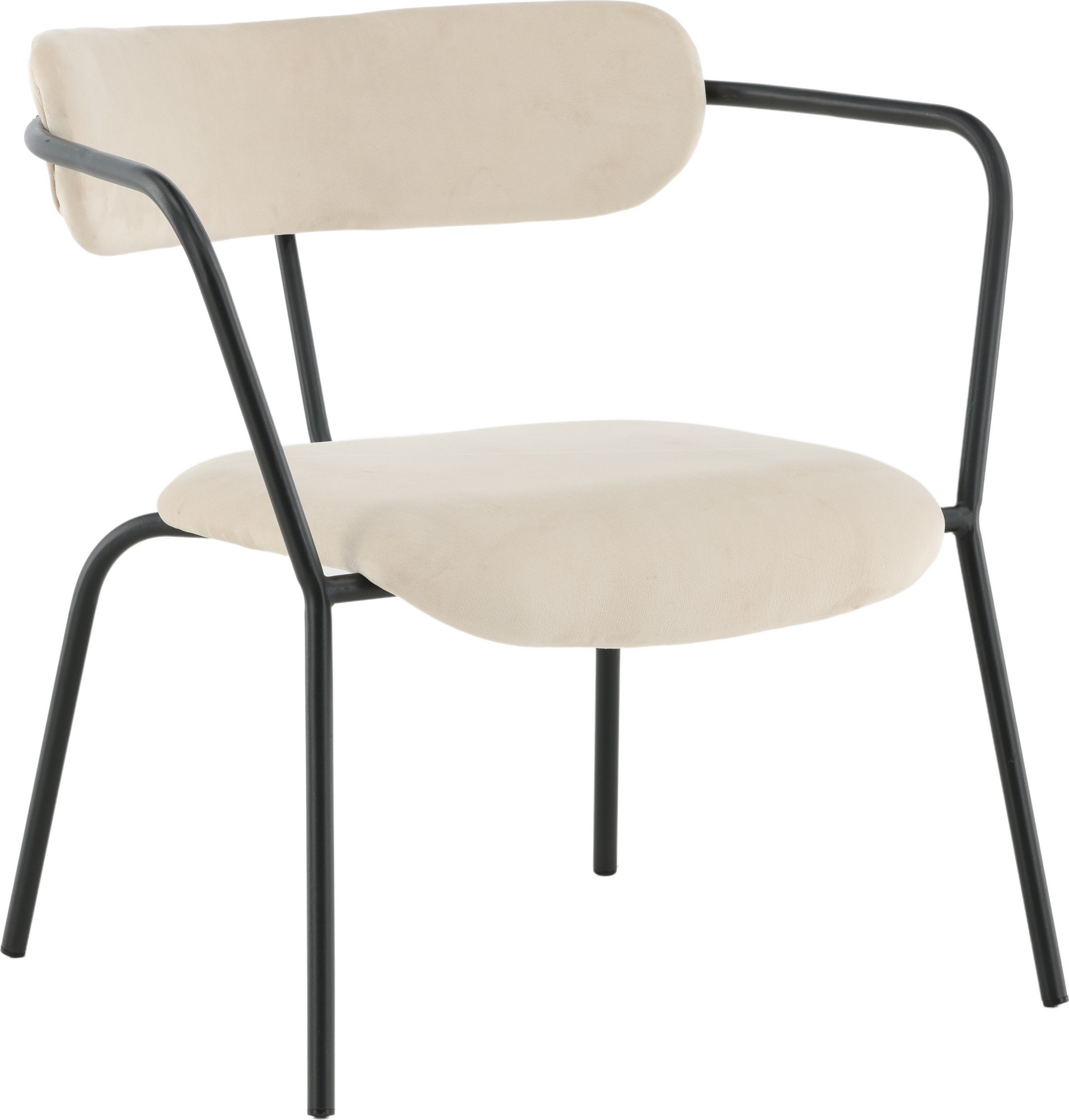 Shaun fauteuil - Beige fluweel