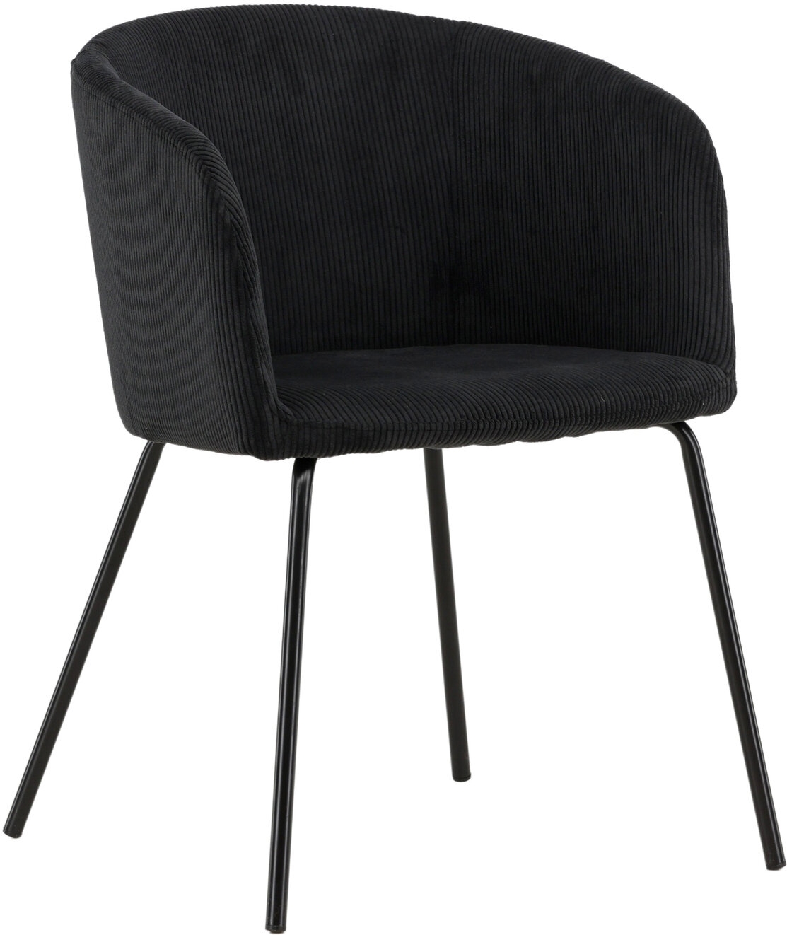 Berit matstol - Svart manchester
