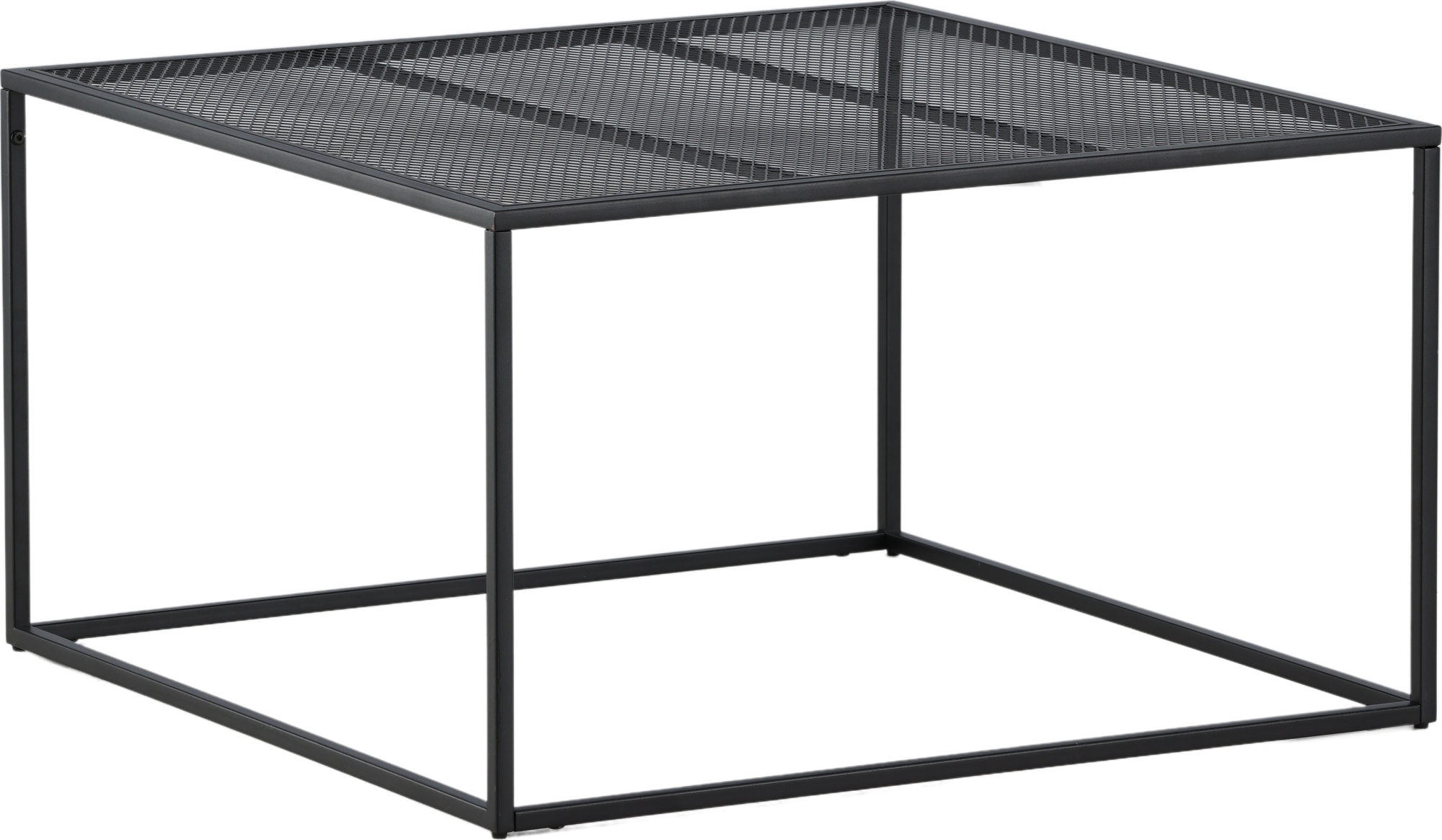 Netz soffbord 80 x 80 cm - Svart