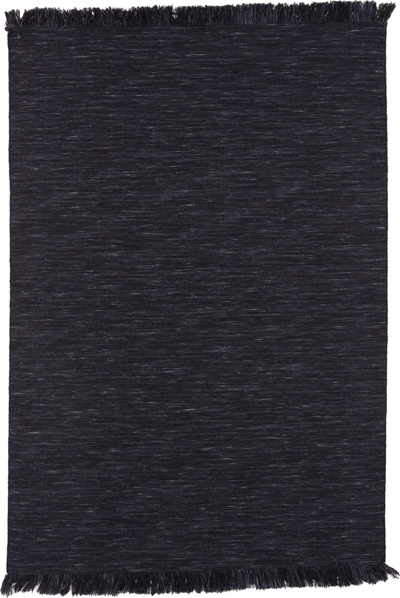 Elton flatvävd ullmatta 350 x 250 cm - Svart