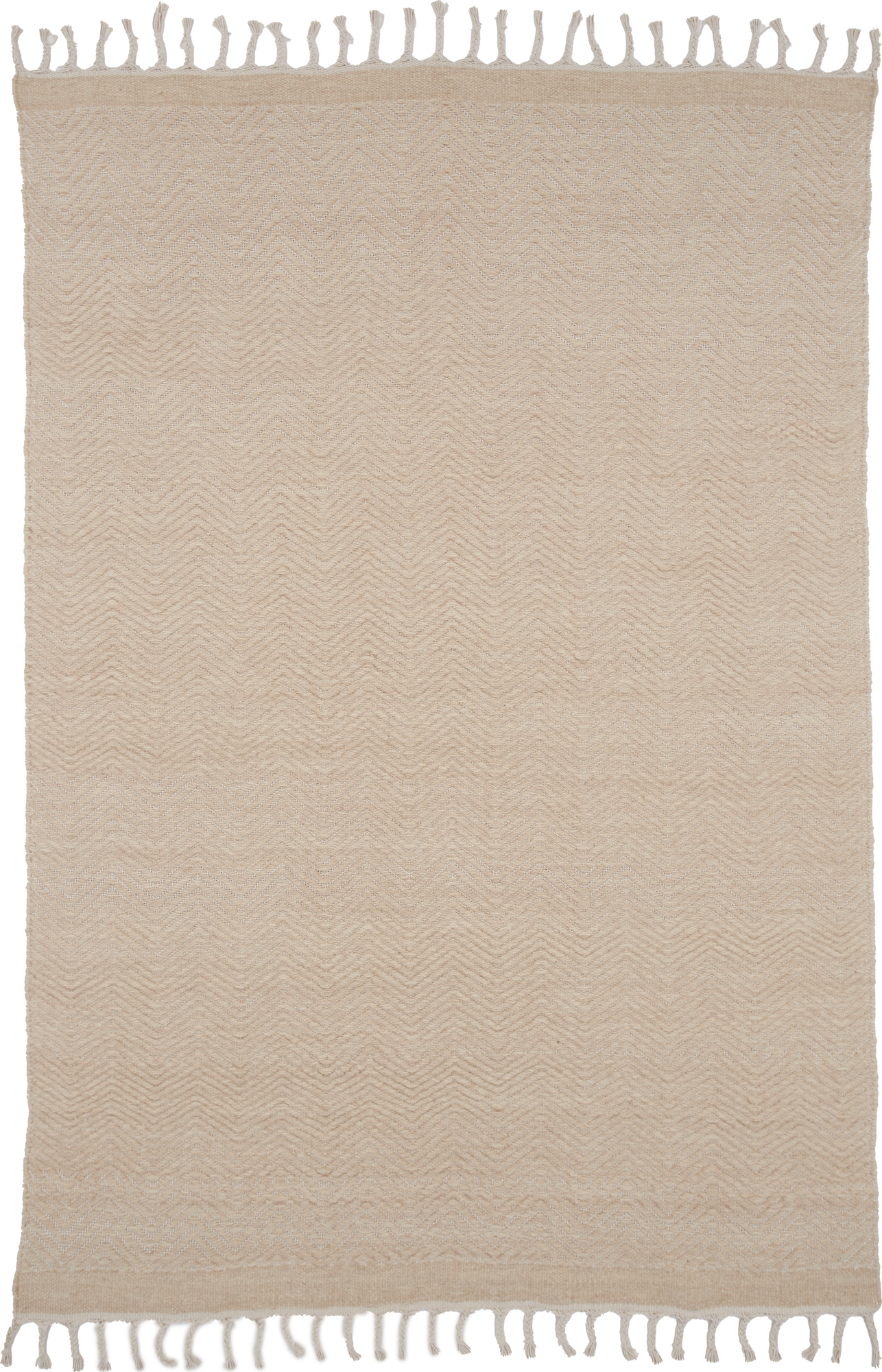 Loke matta 230 x 160 cm - Vit/beige