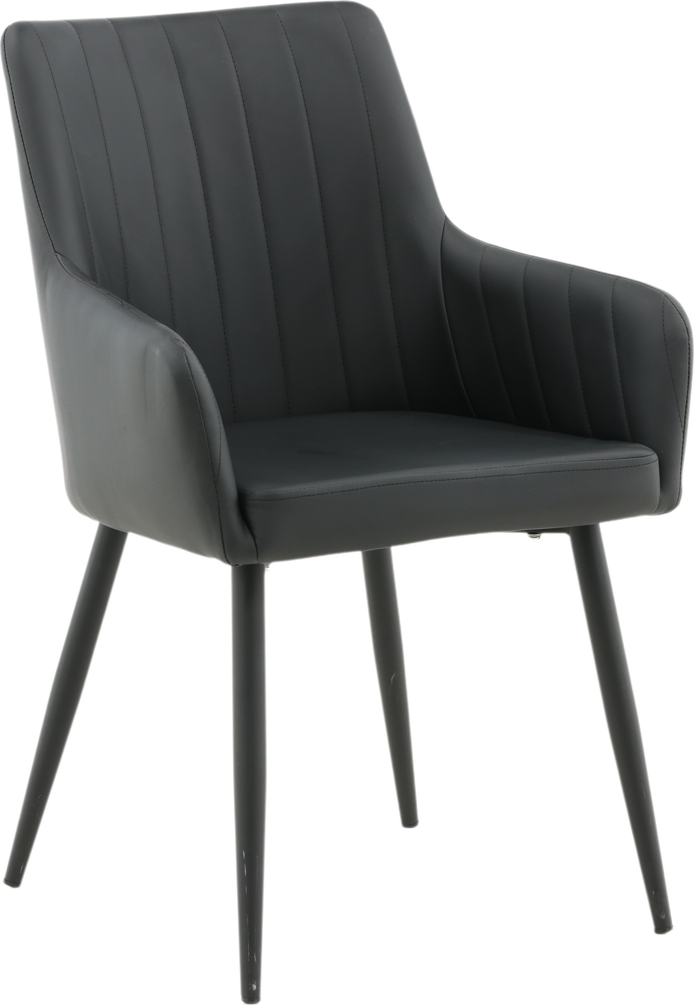 Paolo karmstol - Svart PU