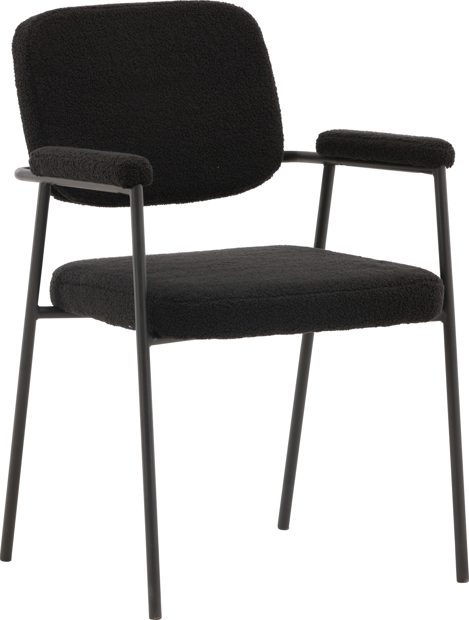 Yesterday matstol - Svart boucle