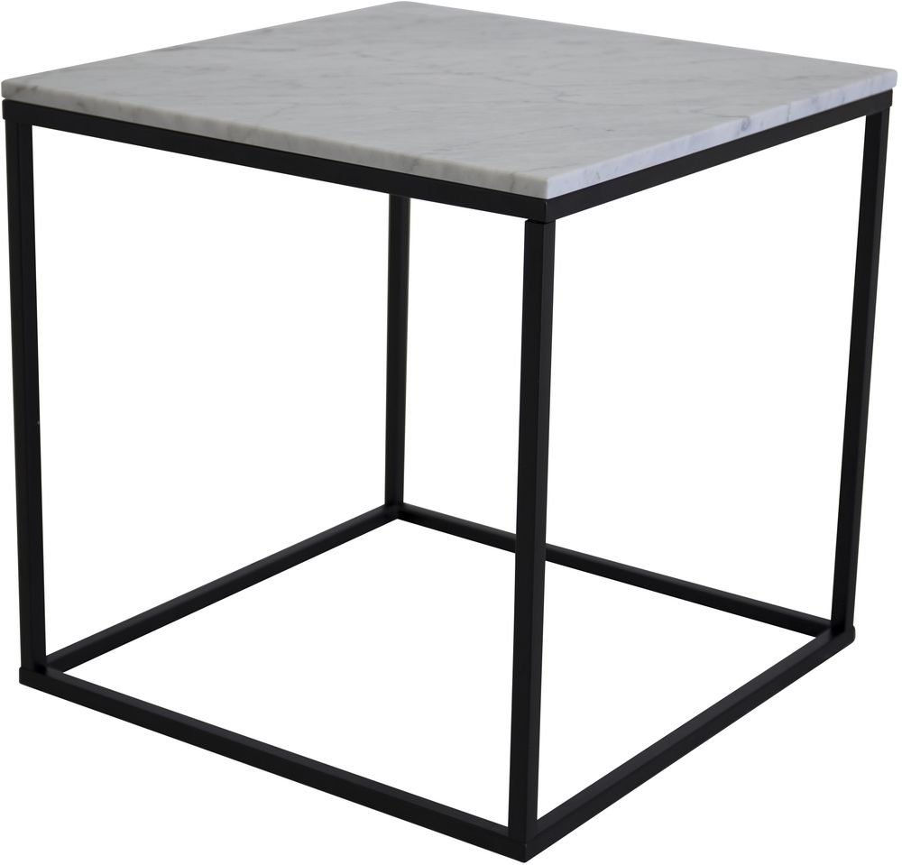 Kvarnbacken sidobord 50 x 50 cm - Svart/vit Kvarnbacken sidobord 50 x 50 cm - Svart/vit