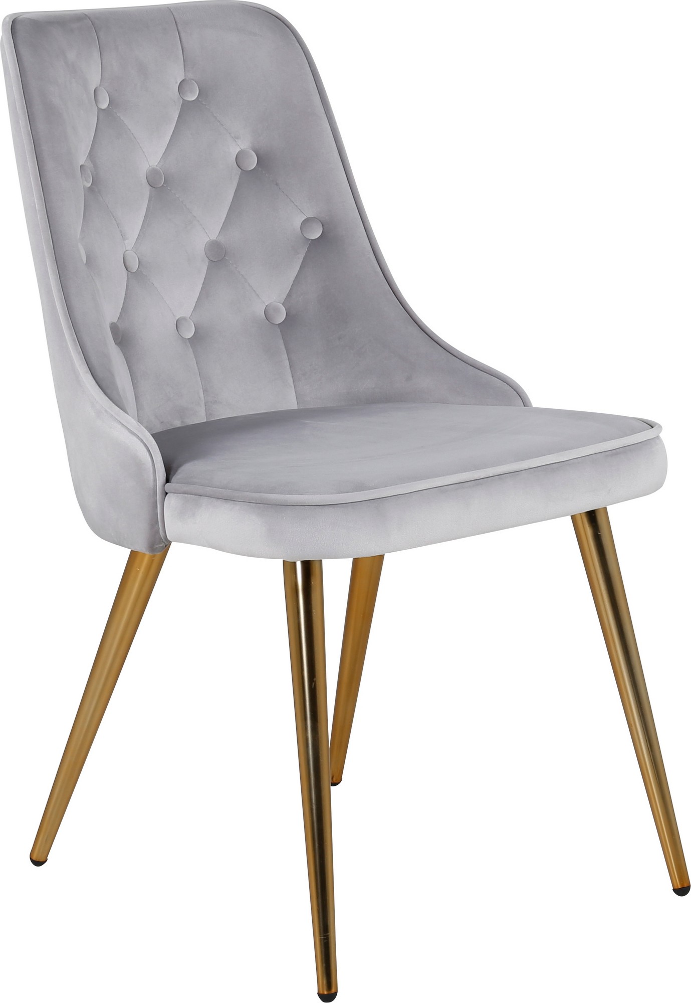 Alice Deluxe matstol - Ljusgrå/mässing Alice Deluxe matstol - Ljusgrå/mässing