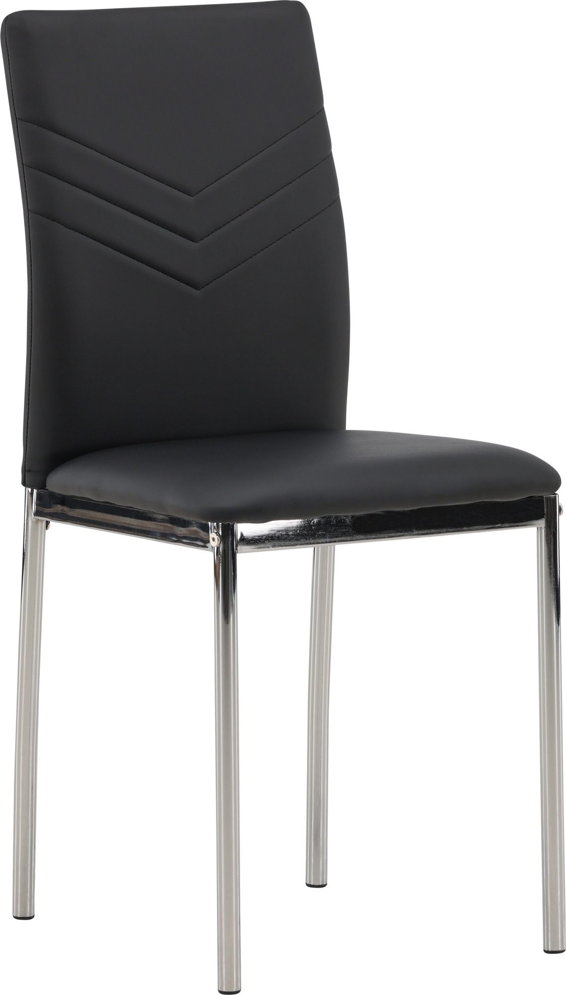 Lily matstol - Svart PU/krom Lily matstol - Svart PU/krom