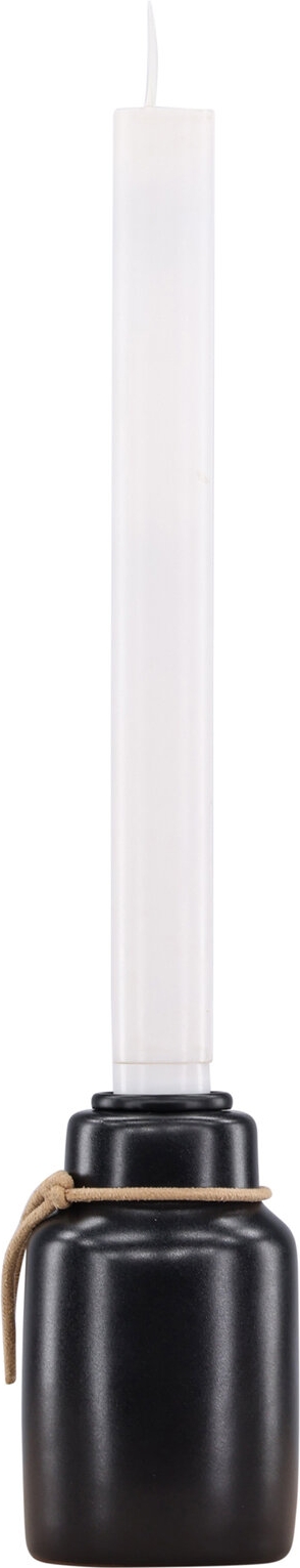 Ulricehamn LED-ljusstake 28 x 6 cm - Svart/Vit Ulricehamn LED-ljusstake 28 x 6 cm - Svart/Vit