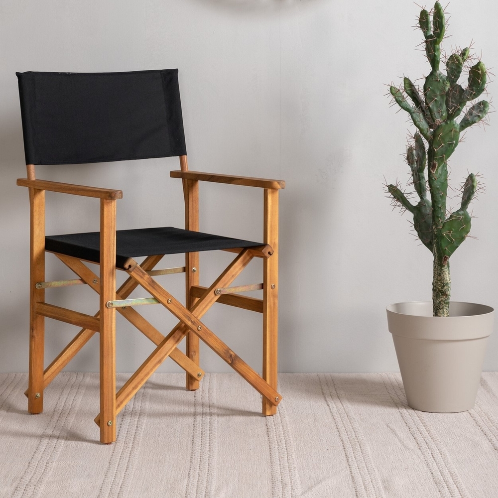 Marion matstol - Svart/Natur