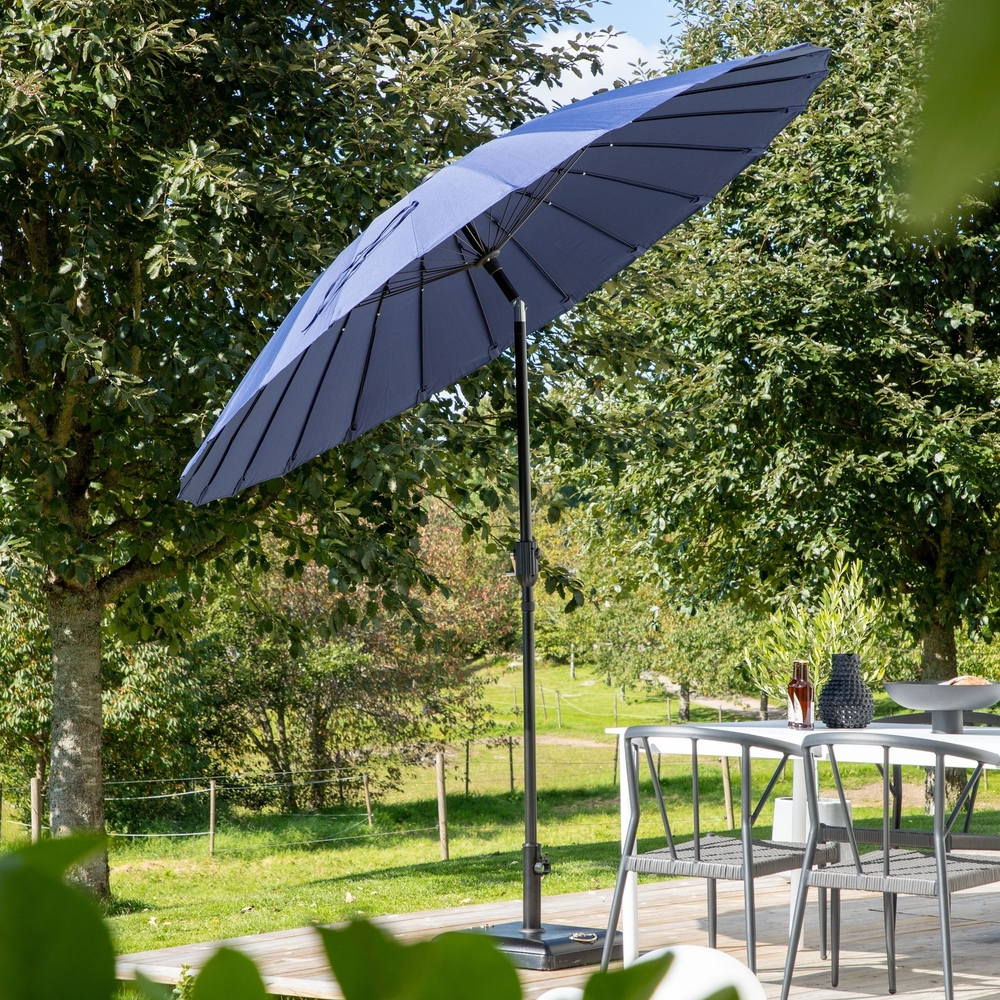 Palmetto parasoll - Svart/Bl�