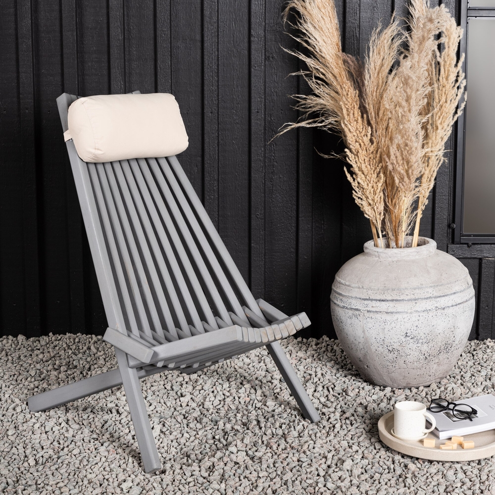 Asta loungestol - M�rkgr�/Offwhite