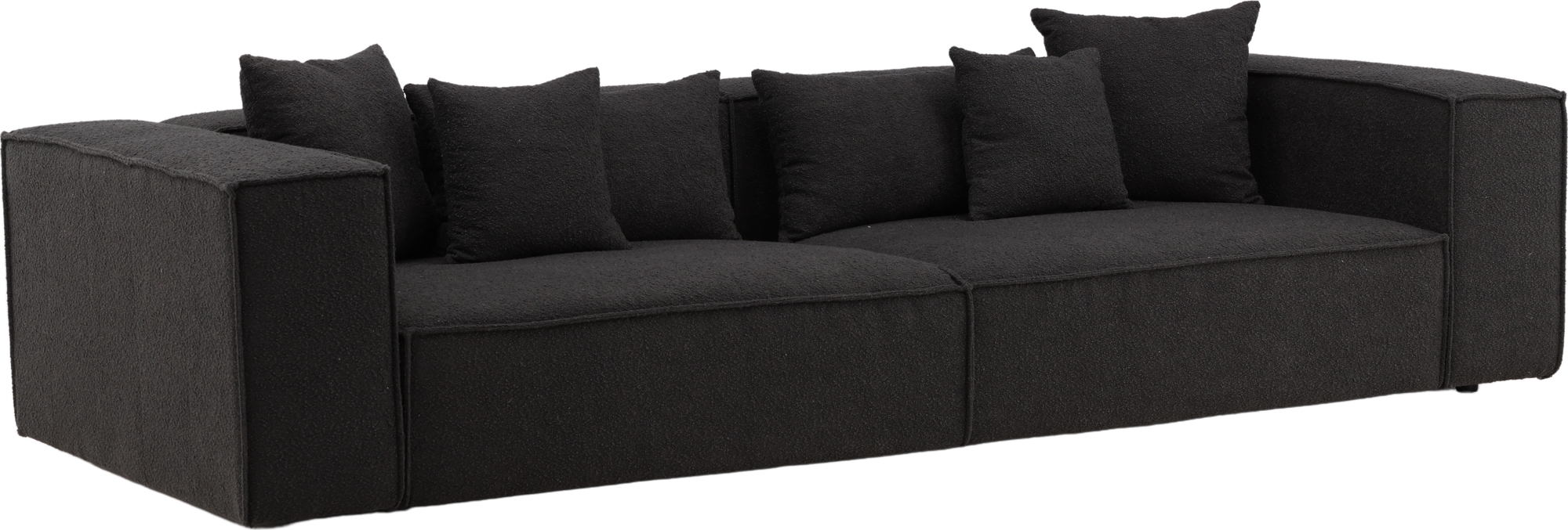 Gillholmen 3-sits soffa - Svart boucle Gillholmen 3-sits soffa - Svart boucle