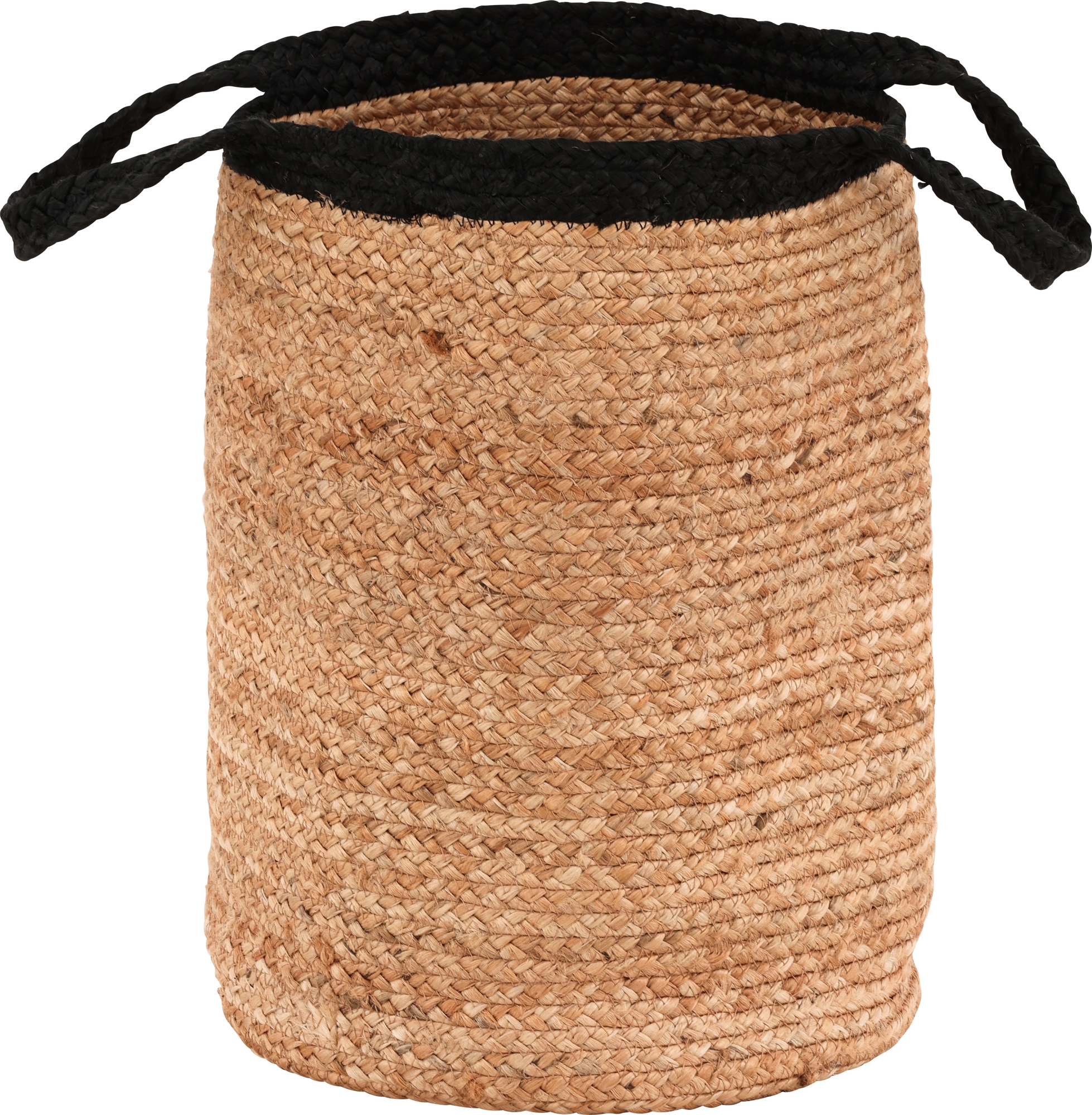 Pune korg �35 cm - Svart/jute