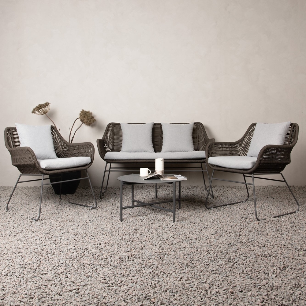 Davao bankgroep - Donkergrijs/bruin