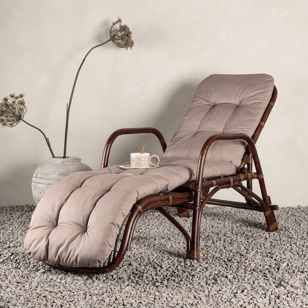 Nella zonnebank - Donker notenhout