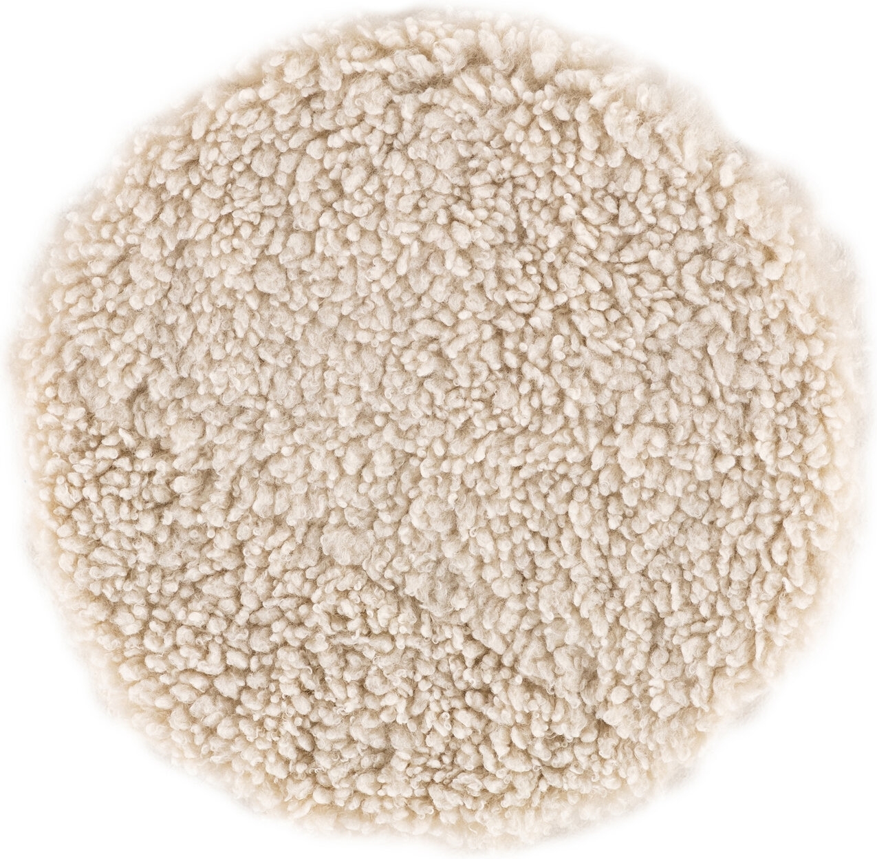 Katy stolsdyna �34 cm - Vit f�rskinnsimitation