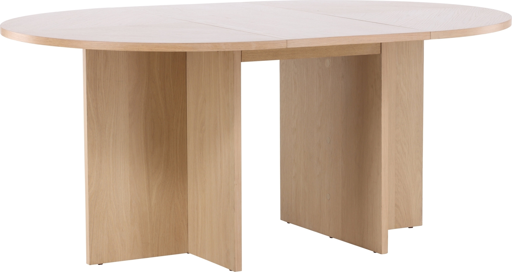 Strada matbord 120-170 x 120 cm - Whitewash