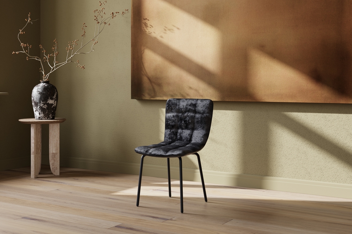 Matstol Punsch i svart sammet