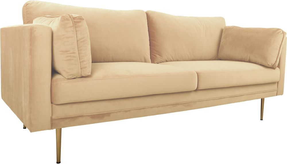 Savanna 3-sits soffa - Beige sammet Savanna 3-sits soffa - Beige sammet