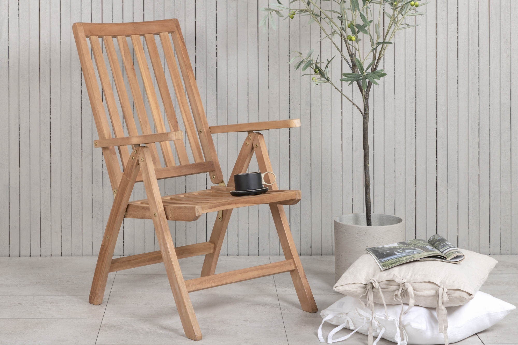 Positionsstol teak - Saltö + Textilskydd för utemöbler Positionsstol teak - Saltö + Textilskydd för utemöbler