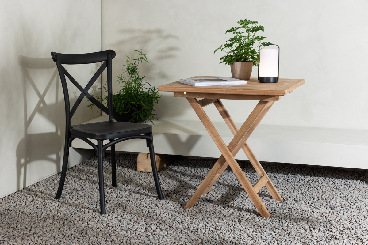 Caf�bord Kenya i teak 70x70 cm - nature