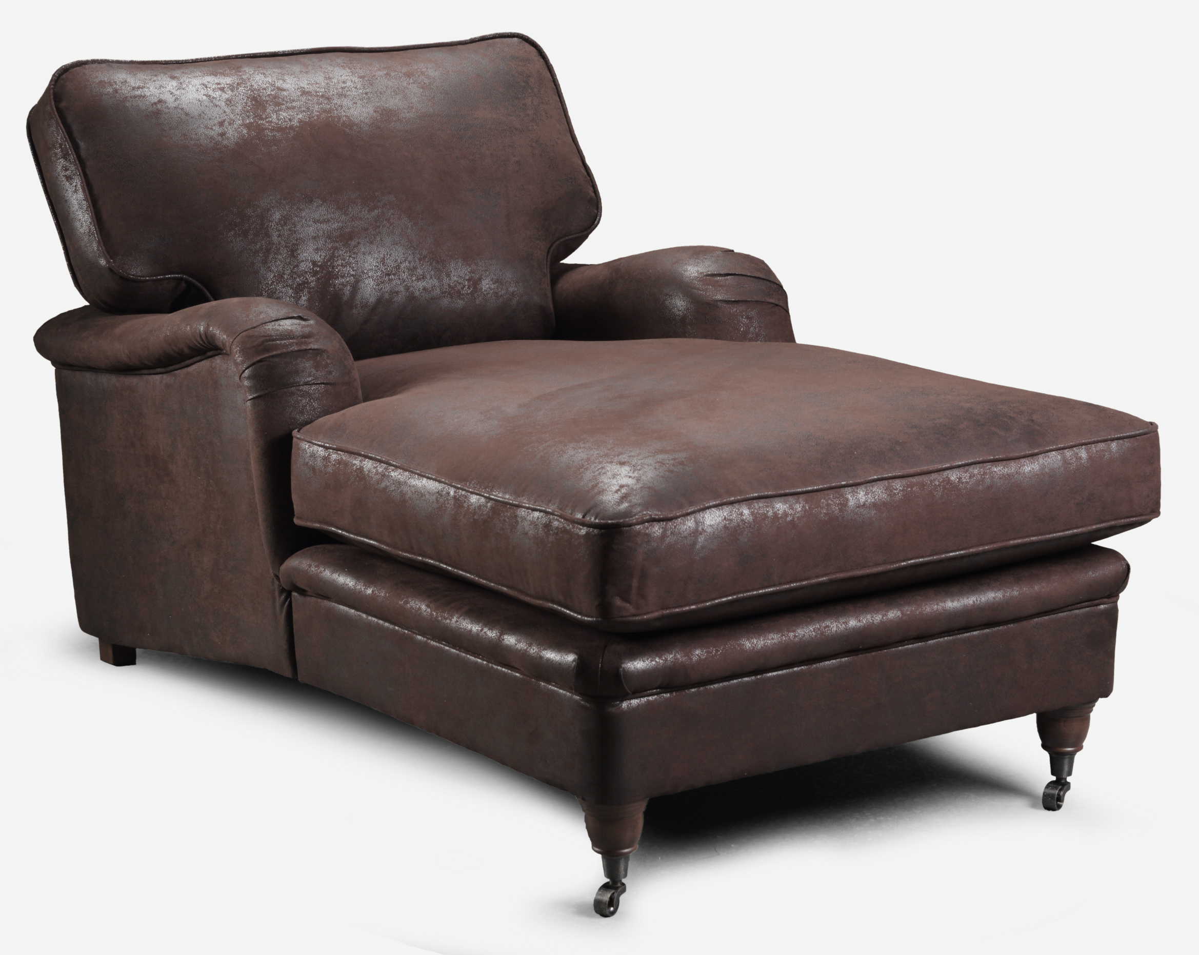 Howard Vintage Divan Fauteuil - Lederlook Howard Vintage Divan Fauteuil - Lederlook