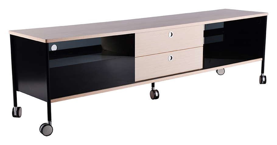 Mediam�bel Alessi - 180 cm (ljus ek / svart)