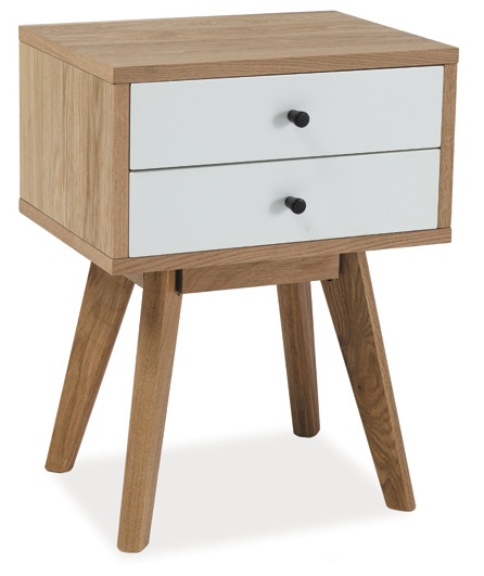 Sängbord Trends - Ek/vit Sängbord Trends - Ek/vit