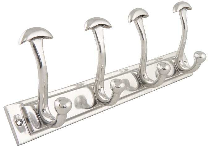 Marina Kl�dh�ngare - 4st kl�dkrokar (krom)