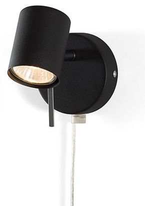 Alpha spotlight bedlampje - Zwart