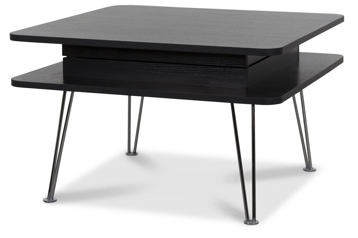 Venus soffbord kvadrat höj och sänkbart - Svart Venus soffbord kvadrat höj och sänkbart - Svart