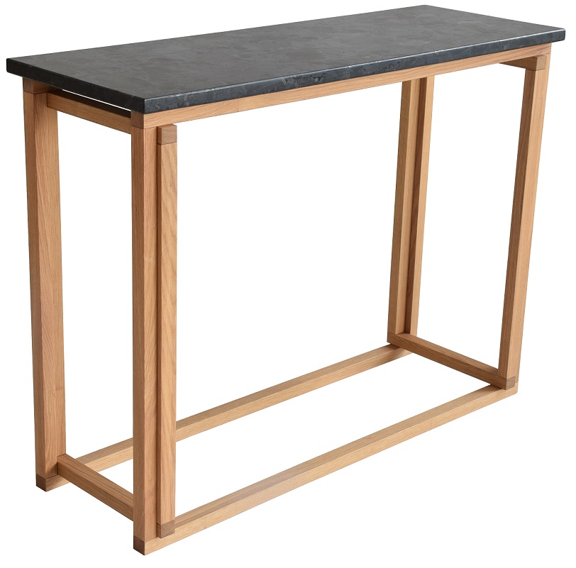 Accent konsolbord - Ek / Svart granit