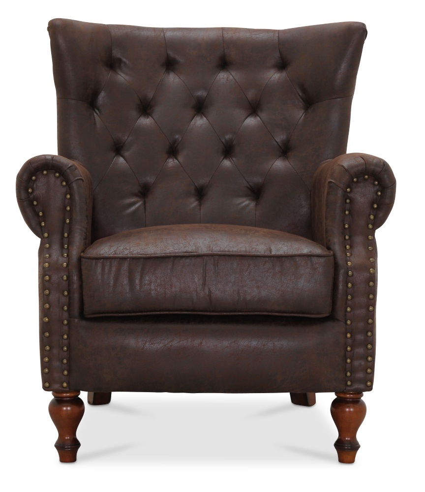 L�ddek�pinge fauteuil - Bruin vintage