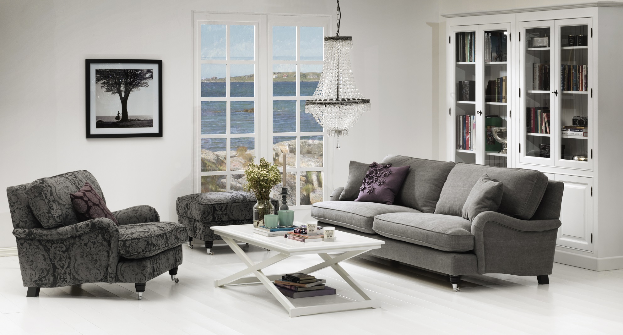 Sandby 3-sits soffa rak modell 214 cm - Valfri f�rg!