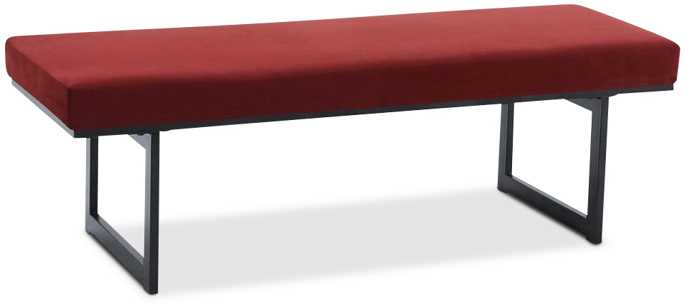 Above sittbänk - Wienröd (Bordeaux) sammet / Svart Above sittbänk - Wienröd (Bordeaux) sammet / Svart
