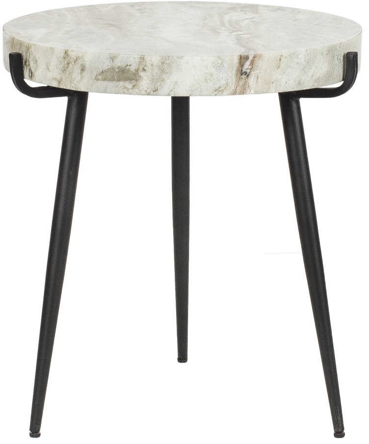 Volga sidobord IA010110 - vit marmor