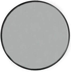 Velvet rund spegel 60cm - Svart sammet