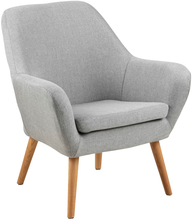 Oakland fåtölj - Ljusgrå / Oljad ek Oakland fåtölj - Ljusgrå / Oljad ek
