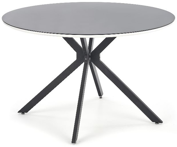 Ripley ronde eettafel (120 cm) - Zwart/wit