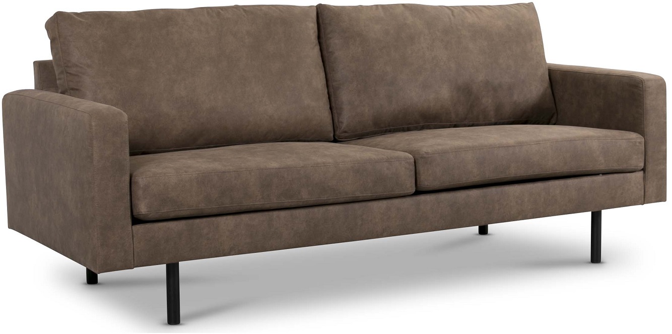 Chicago 3-sits soffa 210 cm - Brun vintage (PU) Chicago 3-sits soffa 210 cm - Brun vintage (PU)