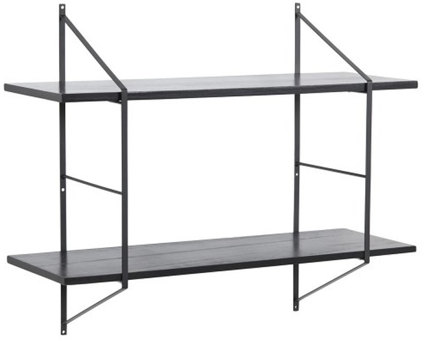Anaheim v�gghylla 2 hyllor - Svart