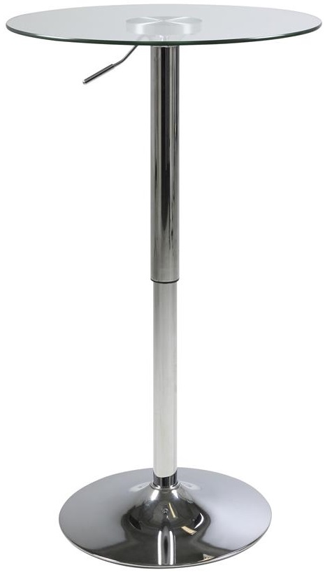 Burbank barbord (Höj och sänkbart) - Glas/krom Burbank barbord (Höj och sänkbart) - Glas/krom