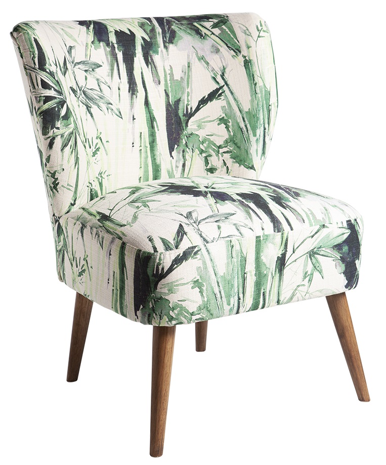 Furry fåtölj - Vit/grön Furry fåtölj - Vit/grön