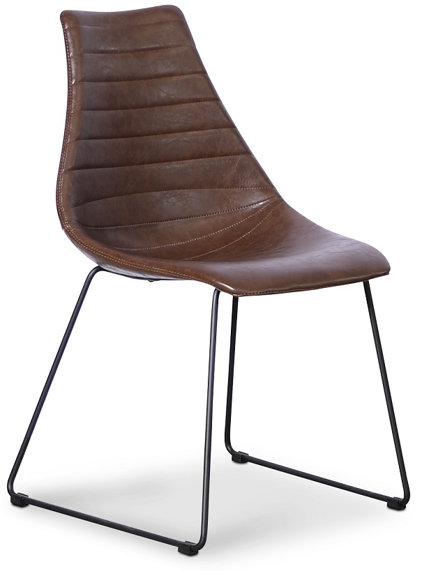 Lacrosse stol - Brun vintage PU