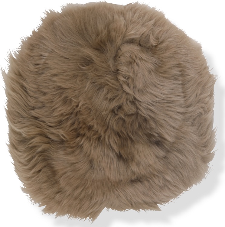 Plaza stolsdyna f�rskinn 37 cm - Ljusbrun