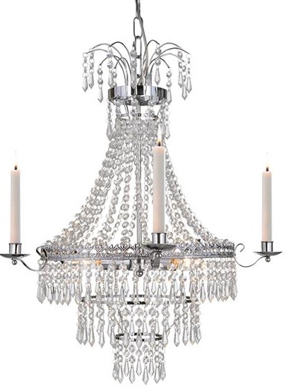 Marielund Kristallkrona - Krom/Kristall