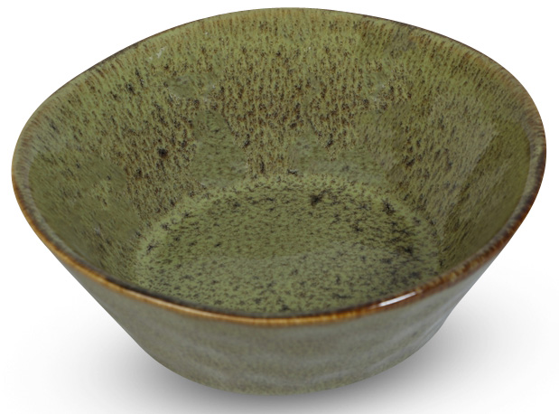 Dreja dessertfat 16 cm / 4 st i ett set - Grön Dreja dessertfat 16 cm / 4 st i ett set - Grön