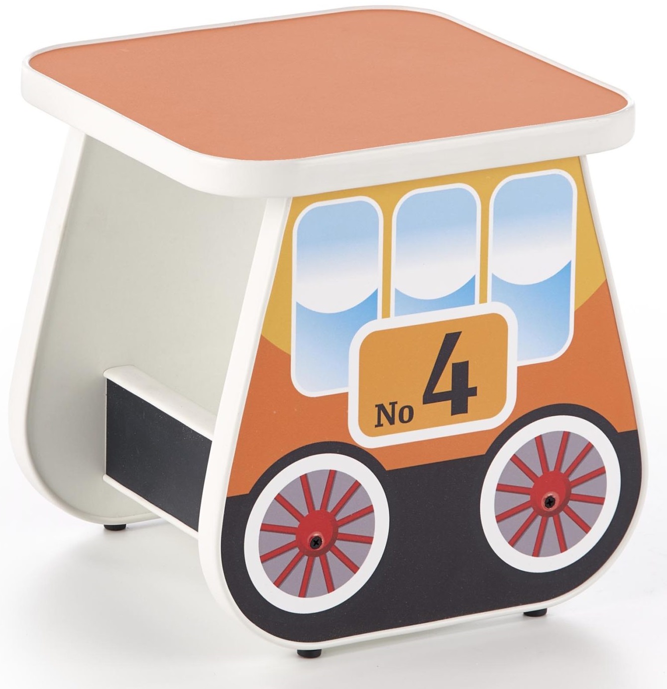 Tuffe barnbord 31x31 cm - Orange