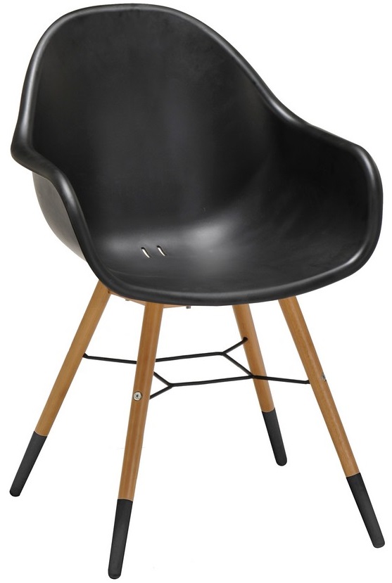 Karmstol St Tropez�utem�bel - Svart