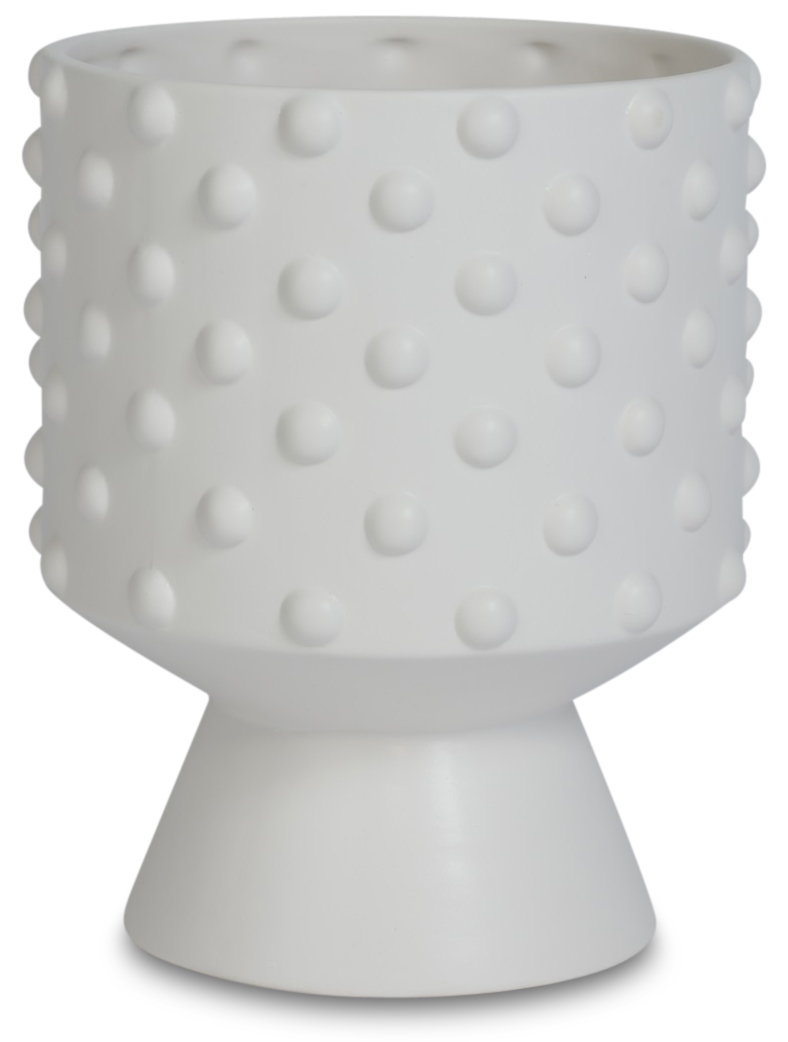 Kruka Bubbel med fot H21 cm - Vit Kruka Bubbel med fot H21 cm - Vit